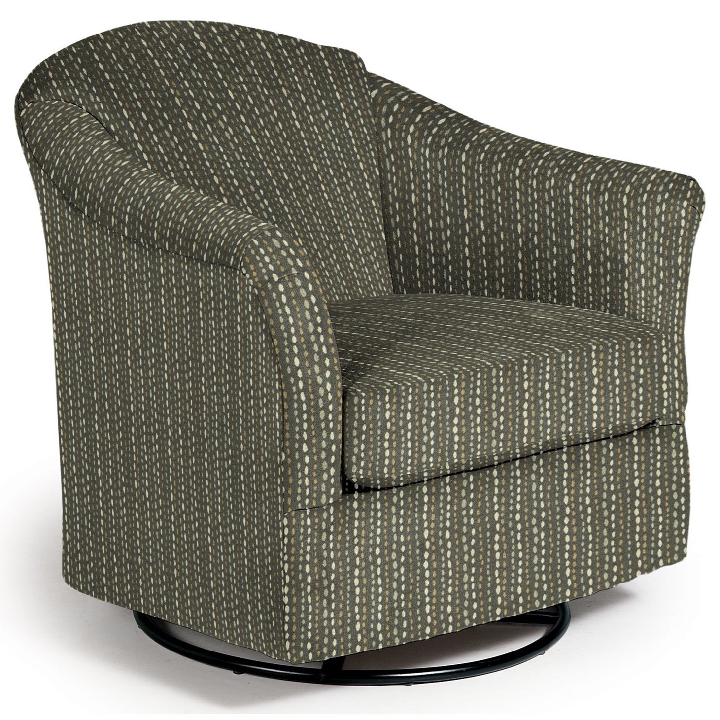 Best Home Furnishings Darby 2877 33023A Darby Swivel Glider Chair